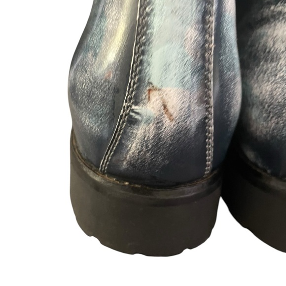 Calzoleria Toscana Handmade Leather Italy Lug Sole Chukka Boots‎ Size 8 Designer main image 4